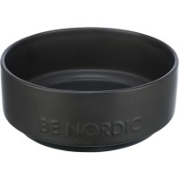 Миска кермическая TRIXIE BE NORDIC , резиновая кромка, 1.2л/18см,черный