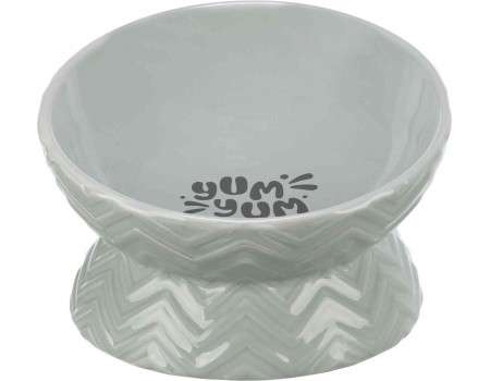 Миска керамічна Trixie висока, 0.35л/17см, сірий