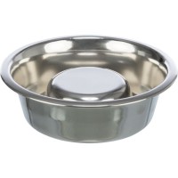 Миска TRIXIE "Slow Feeding", нержавеющая сталь, 1.1л/21см