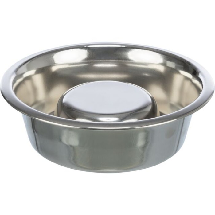 Миска TRIXIE "Slow Feeding",нержавіюча сталь, 1.1л/21см