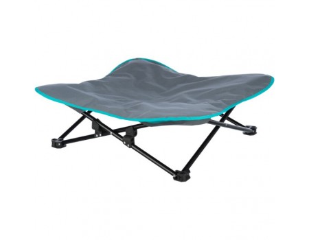 Походний лежак Trixie Camping bed для собак, темно-серый/петроль, 69х20х69см