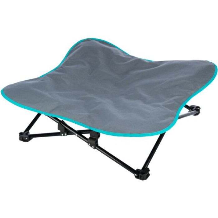 Похідне ліжко Trixie Camping bed для собак, темно-сірий/петроль, 88х32х88см