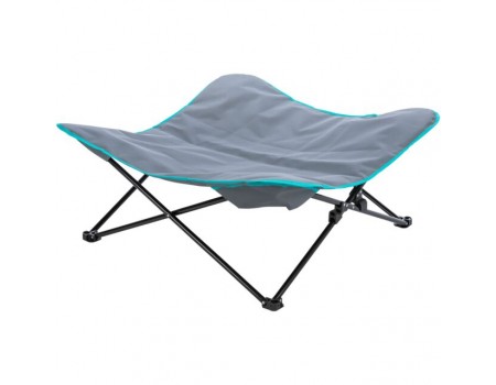 Походний лежак Trixie Camping bed для собак, темно-серый/петроль, 88х32х88см