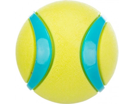 Игрушка для собак TRIXIE, мяч плавающий, 6см, лайм/петроль