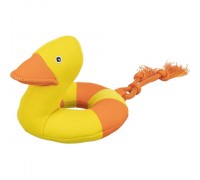 Плавающая игрушка-утка TRIXIE, на веревке, 20см/36см..