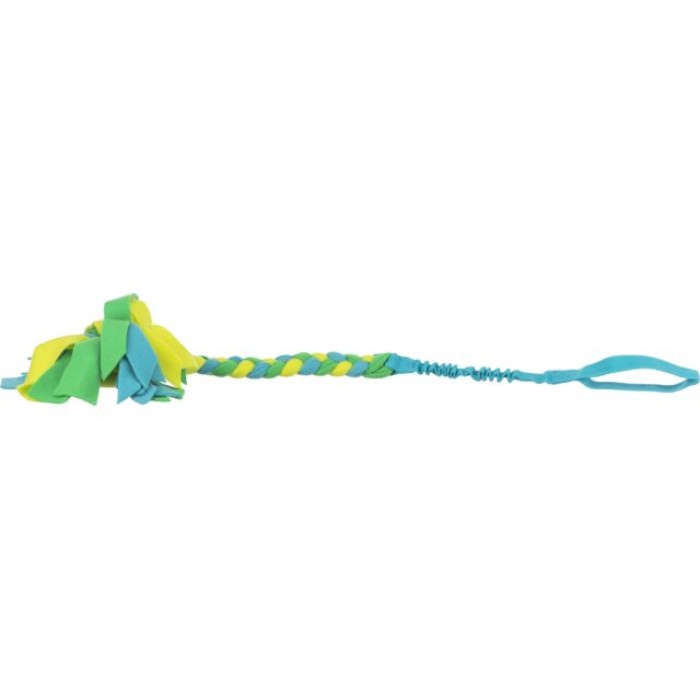 Эластичный канат TRIXIE Bungee для собак, с амортизатором, флис, 85см.