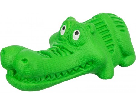 Trixie игрушка-крокодил для лакомства (резина), 18 см, зеленый