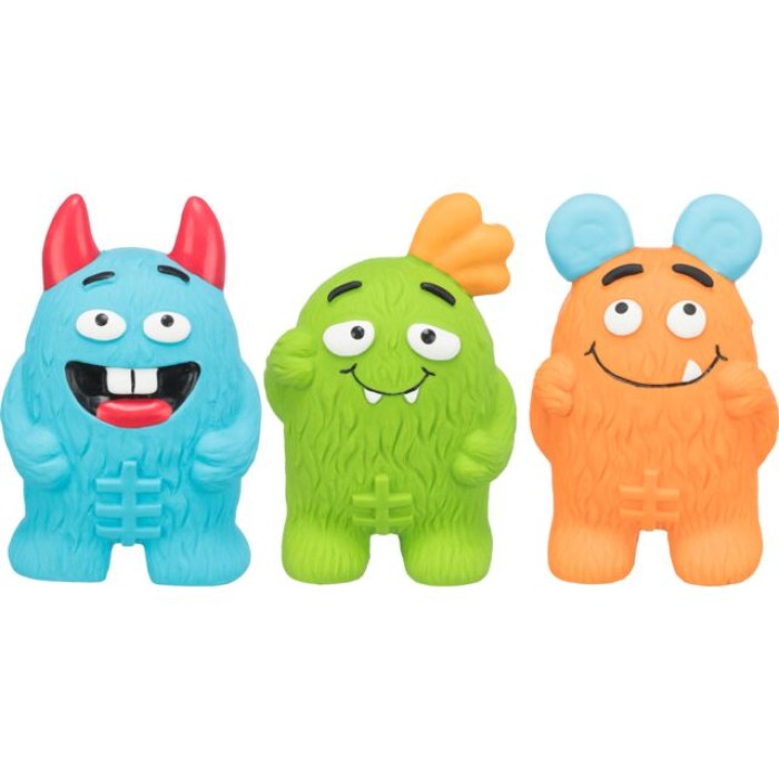 Игрушка для собак TRIXIE монстрики, латекс, 10 см, набор 6шт.