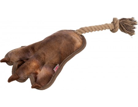 Trixie игрушка лапа животного на канате (плюш), 35 см