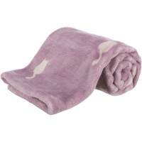 Ковдра з котиками TRIXIE Lilly, плюш, 70х50 см, ягідний