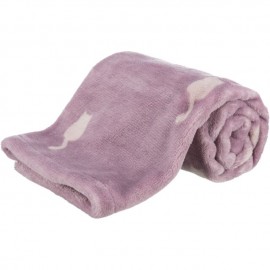 Одеяло с котиками TRIXIE Lilly, плюш, 70х50 см, ягодный..