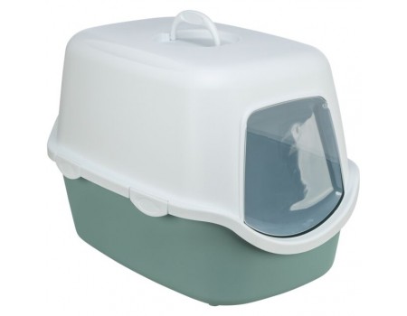 Trixie туалет-будиночок для кота"Vico", 40х40х56см, шавлія/білий