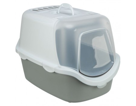 Trixie туалет-будиночок для кота"Vico", 40х40х56см, світло-сірий/білий