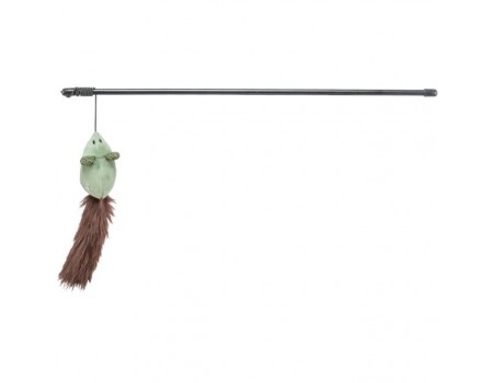 Trixie вудочка-дражнилка з мишкою, пластик/плюш, 46 см