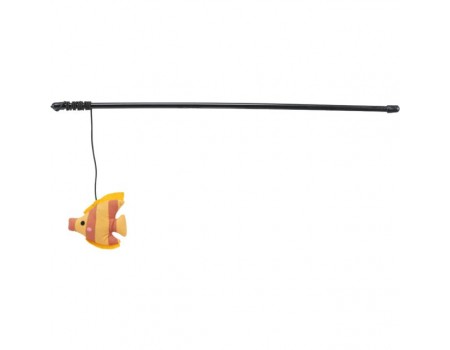 Trixie вудочка-дражнилка з рибкою, пластик/плюш, 46 см