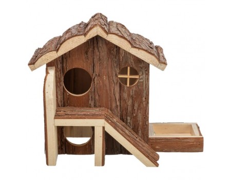 Trixie домик "Henna" для хомяка, кора дерева, 27х21х15 см