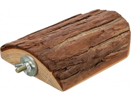 Платформа для грызунов Trixie, с винтовой крепью, из древесной коры, 10х15 см.