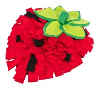 Trixie развивающий коврик-клубника для игры с грызуном, полиэстер, 33х..