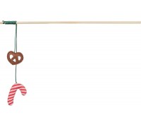 Игрушка для кошек Trixie Палочка-дразнилка с рождественскими конфетами..