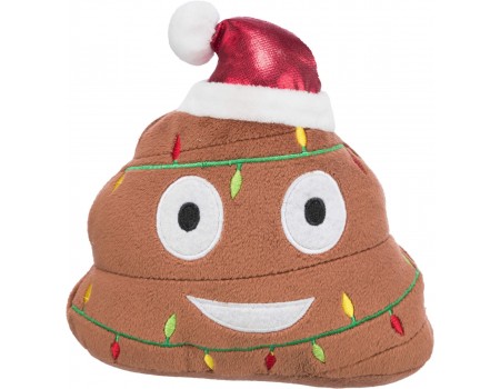 Іграшка для собак Trixie Різдвяний смайл, зі звуком, плюш, 17 см