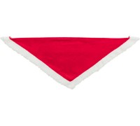 Аксесуар для собак Trixie Різдвяна хустинка на шию, оксамит, плюш, чер..