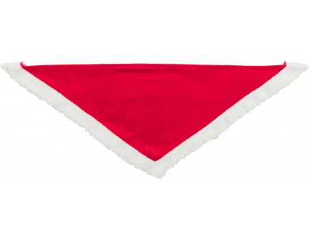 Аксесуар для собак Trixie Різдвяна хустинка на шию, оксамит, плюш, червона, 55 см