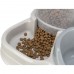 Диспенсер для їжі та води TRIXIE, пластик, 3.5л/37х32х31см, сірий/сіро-коричневий  - фото 4