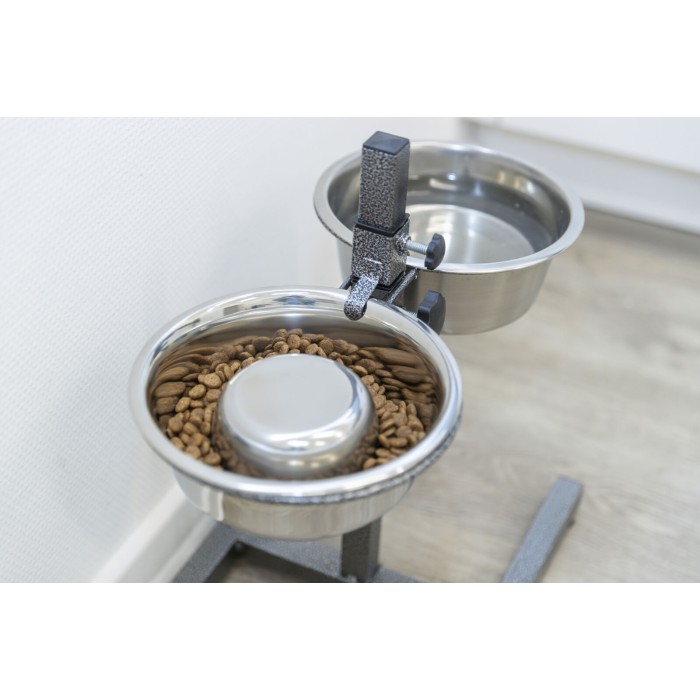 Миска TRIXIE "Slow Feeding", нержавеющая сталь, 1.5л/24см