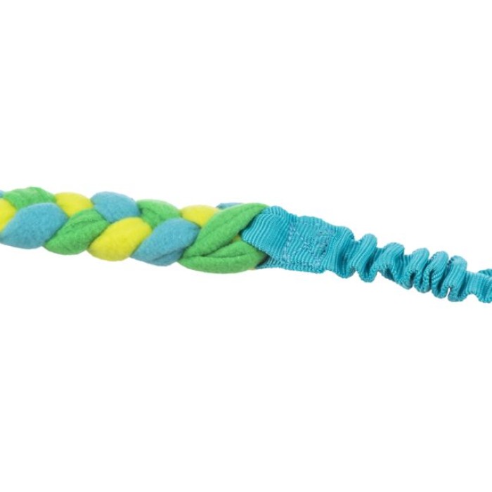 Эластичный канат TRIXIE Bungee для собак, с амортизатором, флис, 85см.
