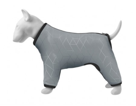 Дождевик для собак WAUDOG CLOTHES светоотражающий, m35, в 59-62 см, с 37-40 см