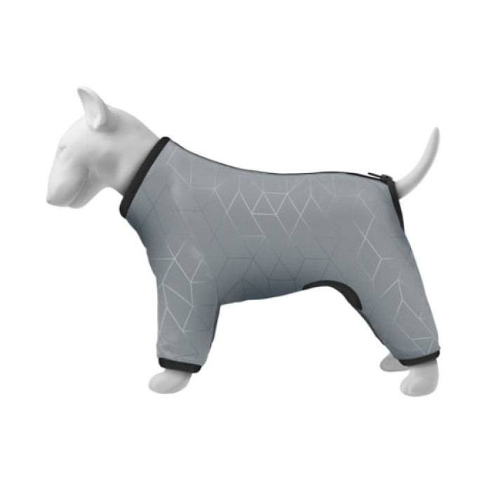 Дождевик для собак WAUDOG CLOTHES светоотражающий, m35, в 59-62 см, с 37-40 см