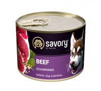 Влажный корм для взрослых собак Savory, с говядиной, 200 г..