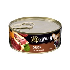 Вологий корм для дорослих собак Savory, з качкою, 100 г