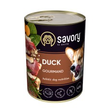 Вологий корм для дорослих собак Savory, з качкою, 400 г