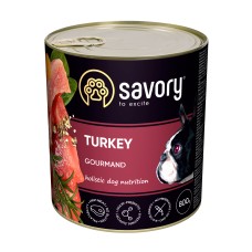 Savory Dog Gourmand індичка k 800g