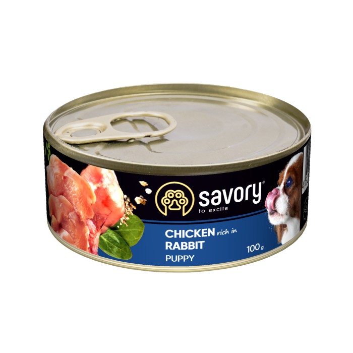 Savory Dog All breeds Puppy с кроликом k 100g