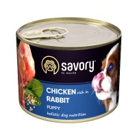 Savory Dog All breeds Puppy с кроликом k 200g