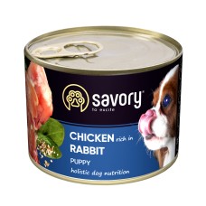 Savory Dog All breeds Puppy з кроликом k 200g