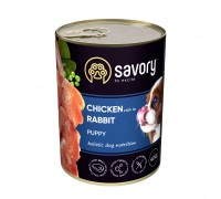 Влажный корм Savory Puppy Chicken&Rabbit для щенков, курица с кроликом..
