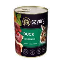 Вологий корм для котів Savory, з качкою, 400 г