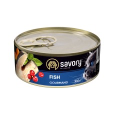 Вологий корм для котів Savory, з рибою, 100 г