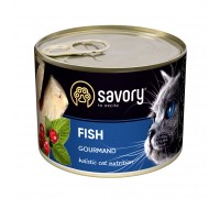 Savory Cat Can Adult для привередливых котов Рыба k 200g..