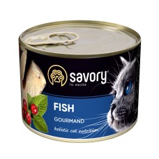 Savory Cat Can Adult для вибагливих котів Риба k 200g