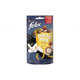 Ласощі для котів FELIX PARTY MIX Original, м'ясний мікс, 60 г..