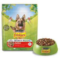Friskies Active(Фріскіс Актив) З яловичиною. Для активних собак, 2,4 кг