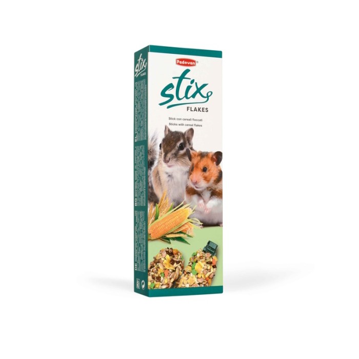 Padovan Stix flakes criceti - Ласощі Стікс для хом'яків Падован Флейкс 100г