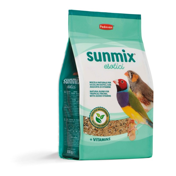 Padovan SunMix esotici - Корм для экзотических птиц, амадинов Падован СанМикс Эзотики 850г