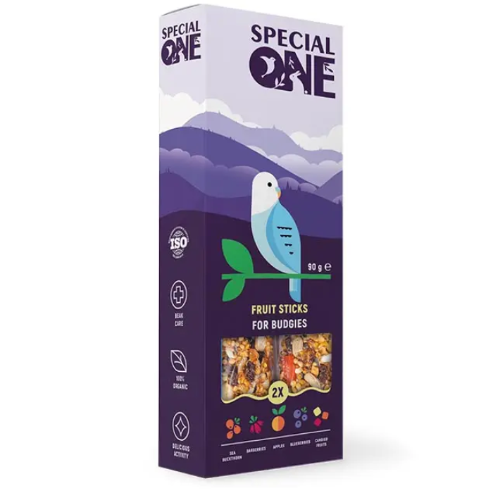 Палички SPECIAL ONE Фруктові для хвилястих папуг 90г