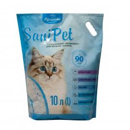 Наполнитель Sani Pet для кошачьих туалетов, силикагелевый, 10 л..