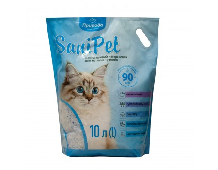 Наполнитель Sani Pet для кошачьих туалетов, силикагелевый, 10 л
